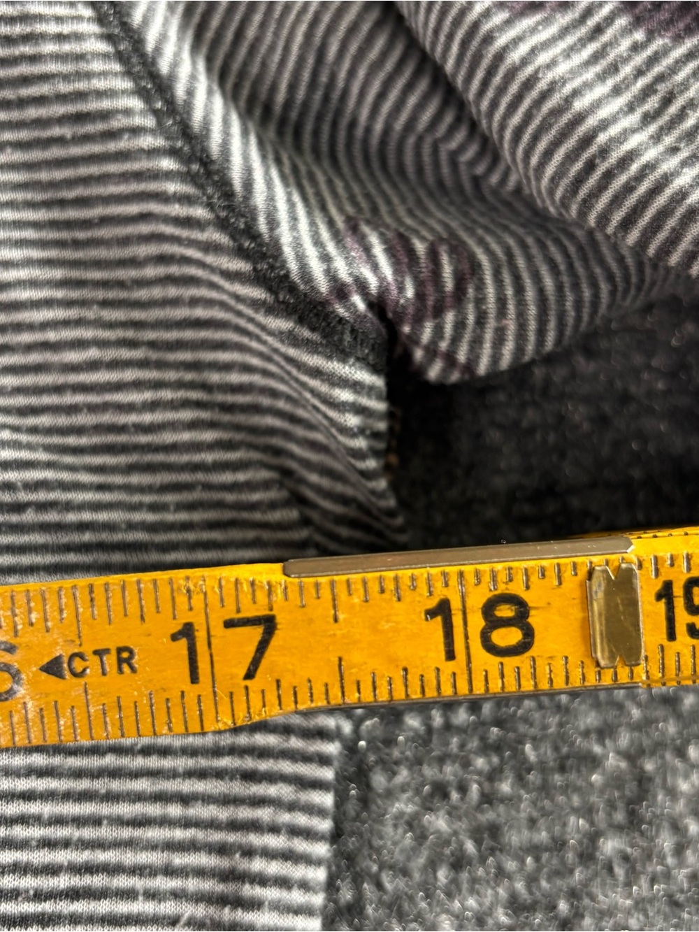 Lucky Brand Gray and Black Striped Tee - Picture 5 of 6